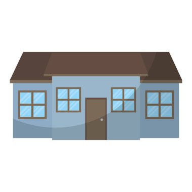 windows ve kapı vektör çizim büyük residencial ev