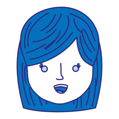 Duo renk profili kadın başına sosyal Kullanıcı vektör çizim