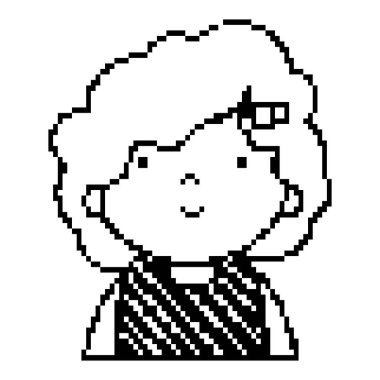 Grunge kız saç modeli video oyunu sanal karakter vektör çizim ile