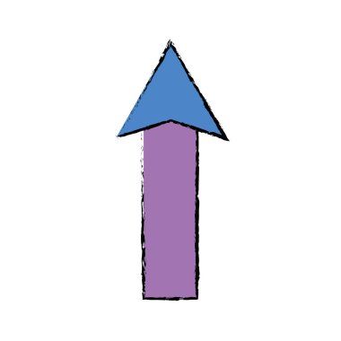 renk web yükü simge vektör çizim yukarı ok