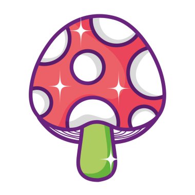 mantar bitki doğal organik sebze vektör çizim