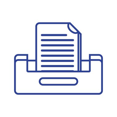 dosya dolabı tasarlamak vektör hat buciness belge