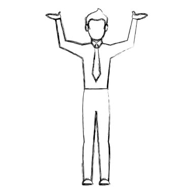 Grunge profesyonel işadamı kurumsal özel Yöneticisi vektör çizim