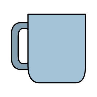 renk fincan kahve içecek nesne stili vektör çizim