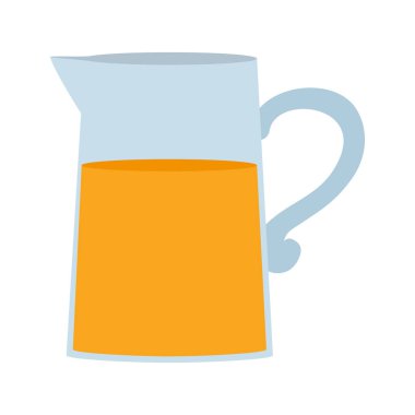 kavanoz vektör çizim içinde taze turuncu sağlıklı meyve suları