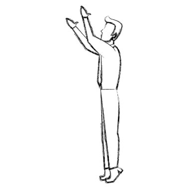 Grunge profesyonel işadamı özel Yöneticisi Kurumsal vektör çizim