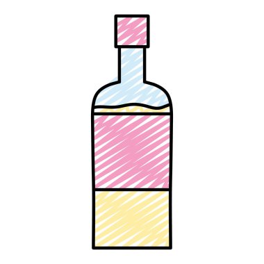 şişe vektör çizim soğuk tatlı narenciye içecek doodle