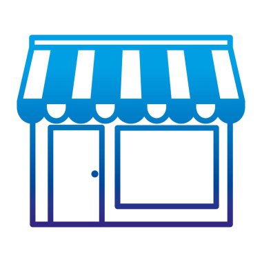 bozulmuş satır iş mağaza Dükkanı Pazar ticaret vektör çizim