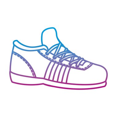 egzersiz atlet vektör çizim eğitim bozulmuş satır spor spor ayakkabı