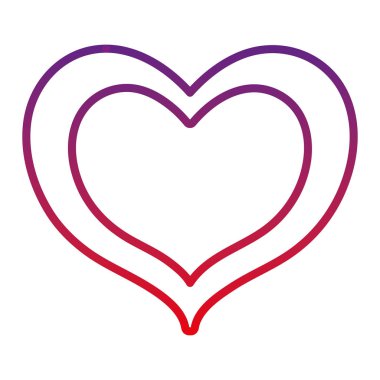 bozulmuş satır kalp tasarım sembolü aşk ve tutku vektör çizim