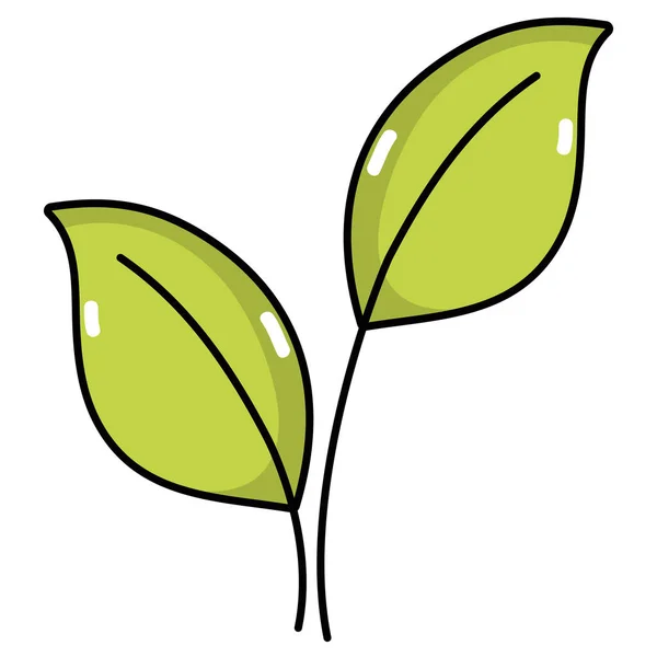 异国情调的叶子自然植物设计向量例证 — 图库矢量图片