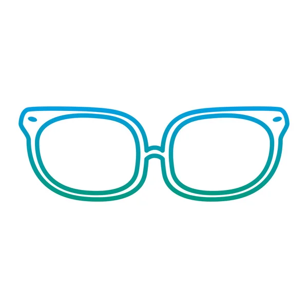 Objet Dégradé Lunettes Optiques Ligne Avec Illustration Vectorielle Style Cadre — Image vectorielle