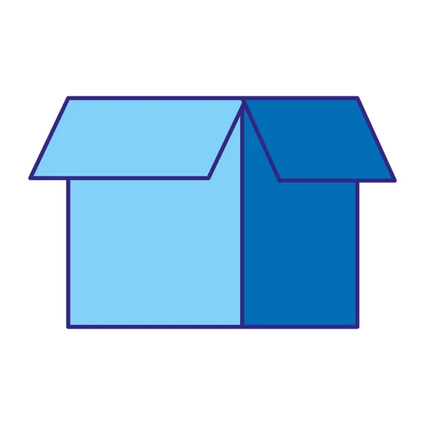 双色开箱包装对象图标矢量插图 — 图库矢量图片