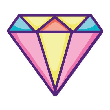 Lüks elmas taş parlak aksesuar vektör çizim