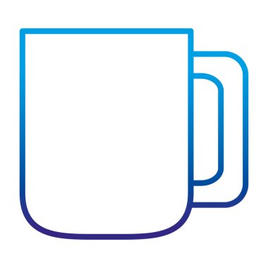 bozulmuş satır kahve fincan lezzetli içecek simge vektör çizim