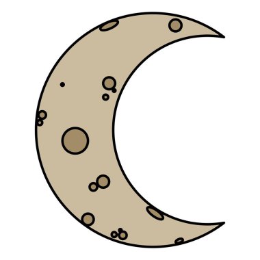 renk astronomi ay gökyüzünde naight uzay vektör çizim