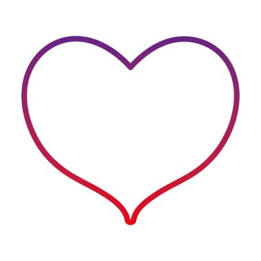 bozulmuş çizgili tutku kalp simgesi Tema aşk vektör şekil