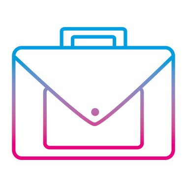 Belge kağıt vektör çizim kaydetmek için çizgi evrak çantası nesnesi bozulmuş