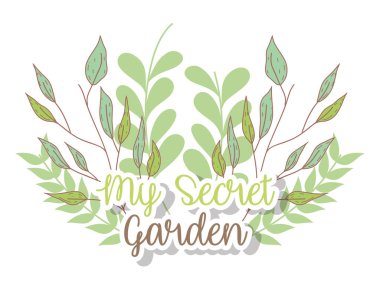 egzotik dalları bırakır bitkiler Bahçe vektör çizim