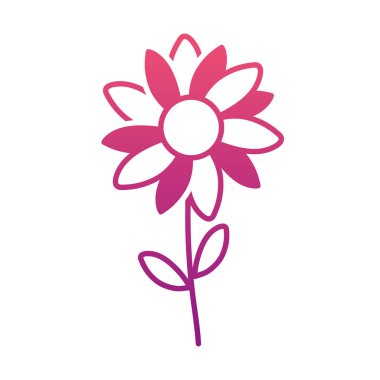 bozulmuş satır güzellik Çiçek Doğa yaprakları ve yaprakları vektör çizim ile