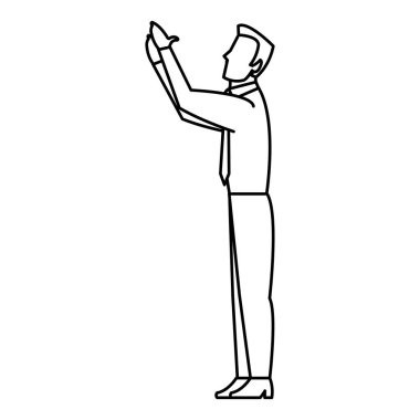 satır işadamı profesyonel aynakları özel kurumsal vektör çizim