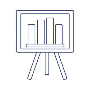 satır strateji tanıtımı istatistikleri grafik bar vektör çizim ile