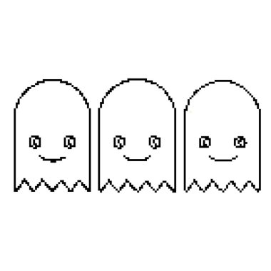 satırı piksel video oyunu dijital karakter aygıtı vektör çizim