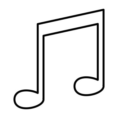 sesi işareti illüstrasyon vektör hat ritim müzik notu