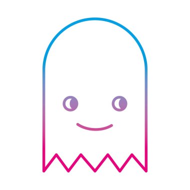 bozulmuş satır gülümseme video oyunu sanal chracter stil vektör çizim