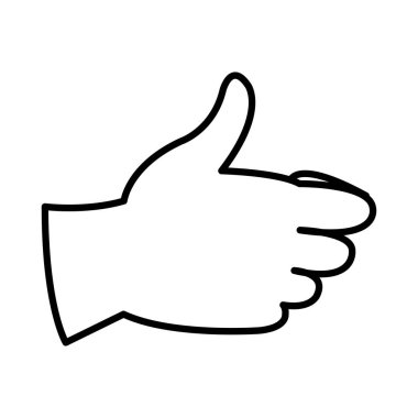 çizgi iyi iş jest el işareti vektör çizim