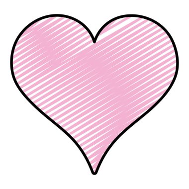 tutku tasarlamak vektör kalp aşk sembolü doodle