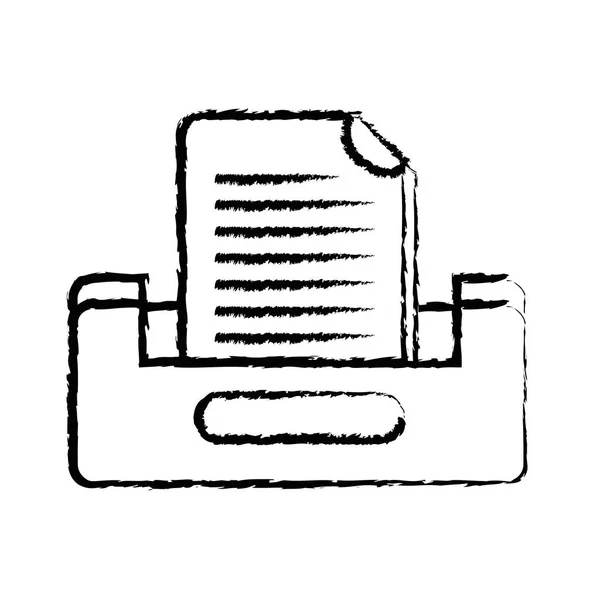 Figura Buciness Documento Arquivo Gabinete Design Vetor Ilustração — Vetor de Stock