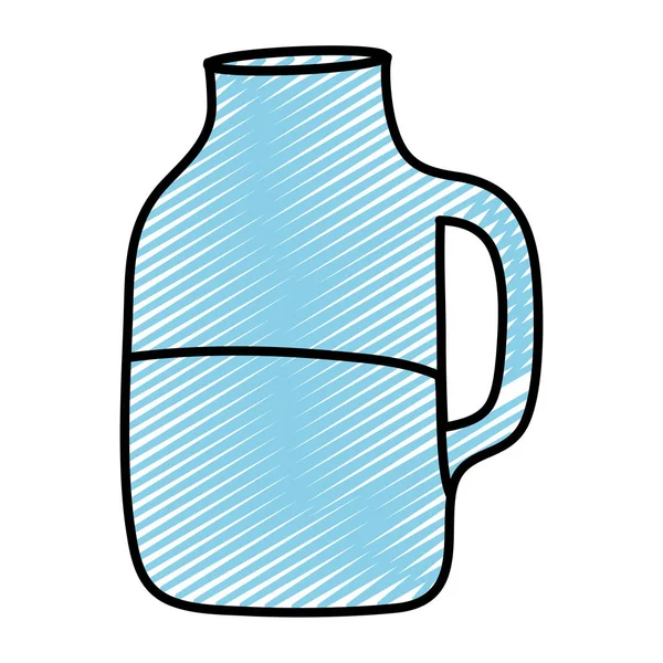 Doodle Transparente Preservar Mason Jar Design Vetor Ilustração — Vetor de Stock