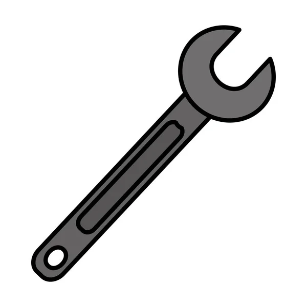 Farbe Schraubenschlüssel Ausrüstung Service Reparatur Wartungsvektor Illustration — Stockvektor