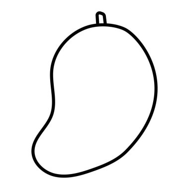 satır lezzetli mango organik meyve beslenme vektör çizim