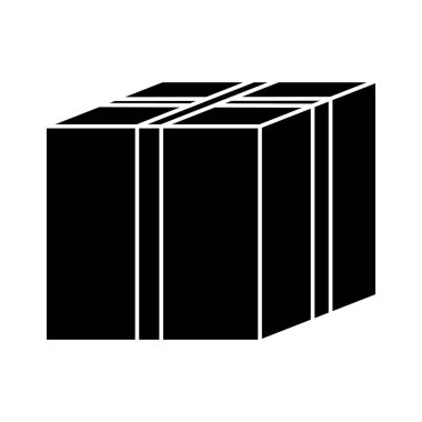 Grunge kutusu, paket, teslimat nesne. vektör çizim