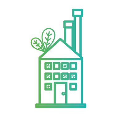 satır zehirli fabrika kirliliği sanayi vektör çizim