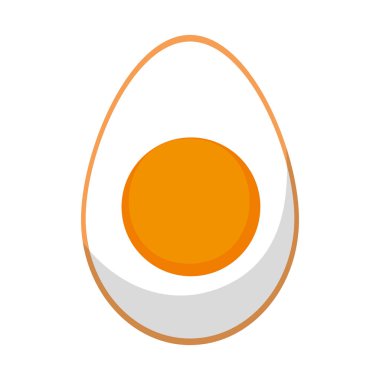 Sahanda yumurta protein kahvaltı beslenme vektör çizim