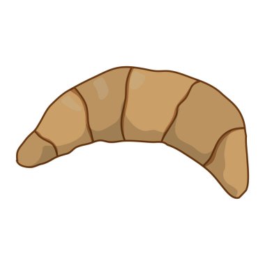 lezzetli kruvasan ekmek organik gıda vektör çizim