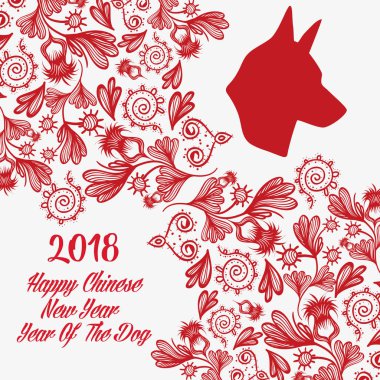 Çin burç vektör çizim için Happy new year