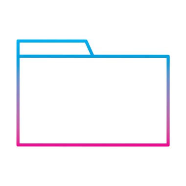 Klasör dosyasına belge arşivini düzenledi. vektör çizim