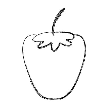 Grunge sağlıklı çilek organik meyve beslenme vektör çizim