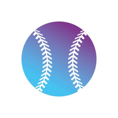 Beyzbol spor vektör çizim oynamak için kontur topu