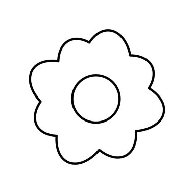 satır güzel çiçek Doğa yaprakları stil vektör çizim ile