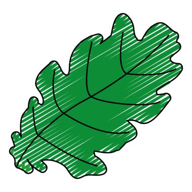 şirin tropikal yaprak doğa tasarlamak vektör doodle