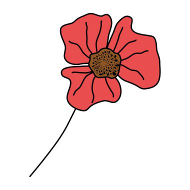 vektör çizim çiçek bitki doğa egzotik yaprakları ile renk