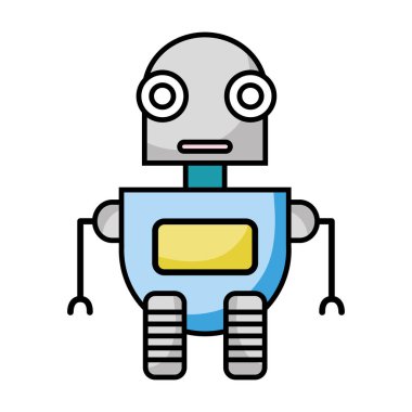 yapay zeka vektör çizim ile fütüristik robot teknolojisi