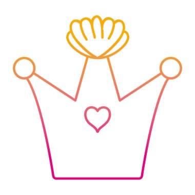 bozulmuş satır kraliçe tacı lüks mücevher dekorasyon vektör çizim