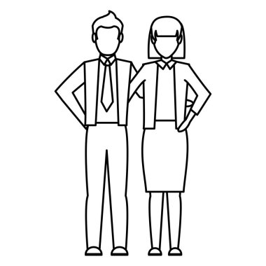 satır profesyonel iş adamları ekip çalışması office iletişim vektör çizim