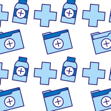 Duo renk klasör dosya ve alkol arka plan vektör çizim ile çapraz mühür